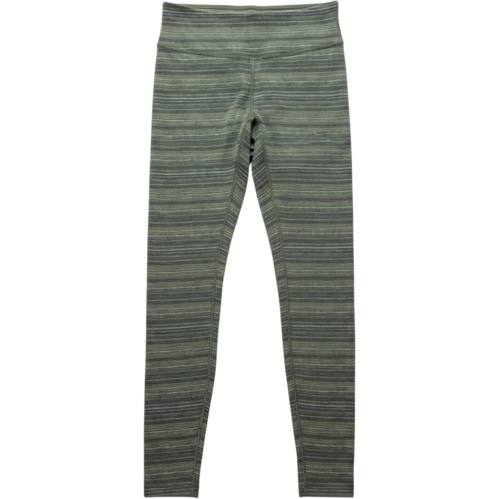 Lululemon High Rise Space Dye Striped Leggings Olive Green Size 8